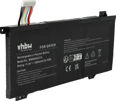 Produktbild von vhbw Akku kompatibel mit Medion Erazer MD61635, MD61573, X6805-MD61085, X15807, X6805, X6807 Notebook (3400 mAh, 11,4 V, Li-Polymer)