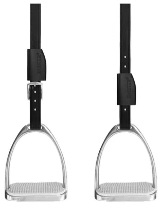 Produktbild von Passier Steigbügelriemen Velvet Touch Mono schwarz, Größe:75 cm