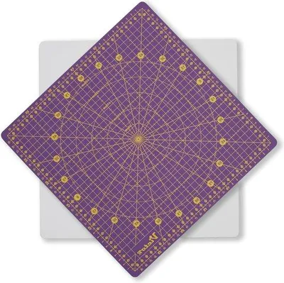 Immagine prodotto di Tappetino da taglio rotante autorigenerante 32 x 32 cm - ideale per il cucito e il crafting - viola