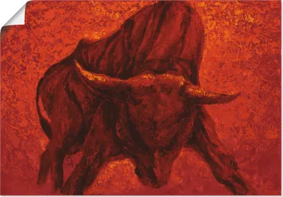 Produktbild von ARTland Poster Katalanischer Stier Größe: 100x70 cm