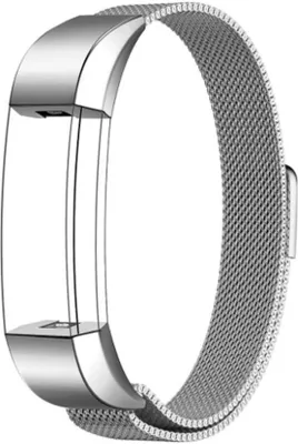 Produktbild von By Qubix passend für Fitbit Alta HR Milanaise-Armband - Größe: Large - Silber
