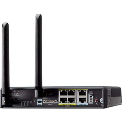Produktbild von Cisco 819, Wi-Fi 4 (802.11n), Ethernet/LAN, 3G, 3G, Schwarz, Tabletop-Router
