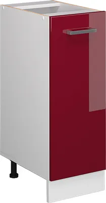 Produktbild von Apothekerschrank Vicco R-Line Rot Hochglanz 30 cm ohne Arbeitsplatte, Model 37763