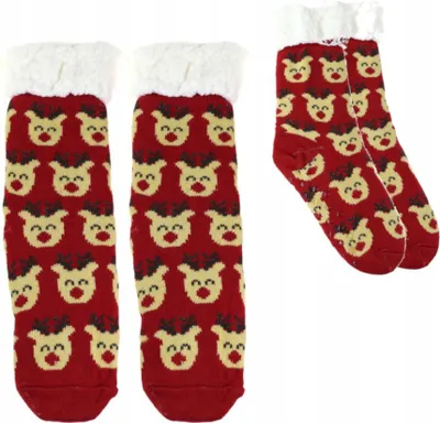 Produktbild von ABS Weihnachtssocken mit Fell GESCHENK Moraj