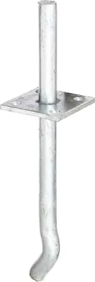 Produktbild von Alberts I-Pfostenträger mit Stift | zum Einbetonieren | feuerverzinkt | Stiftlänge 100 mm | Betonanker 200 mm | Stift-Ø 16 mm | 2er Set