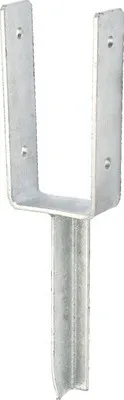 Produktbild von U-Pfostenträger m. Betonanker 81 x 200 x 200 mm, feuerverzinkt, 1 Stück