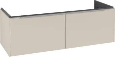 Image de Villeroy & Boch Subway 3.0 armoire sous lavabo, 2 tiroirs, 1272x429x478mm, C56700VN