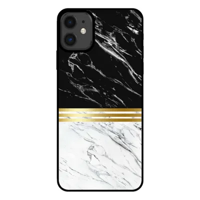 Immagine prodotto di Smartphonica Custodia per iPhone 11 in marmo - cover posteriore in marmo - Nero Bianco