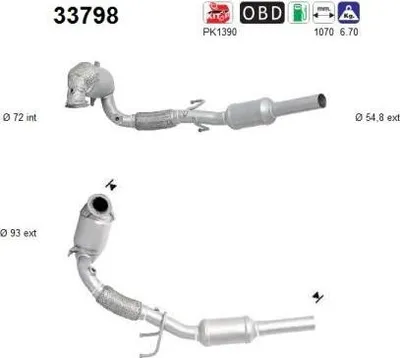 Zdjęcie produktu dla Katalizator Vw 1,2Tsi 1,4Tsi Polo Fabia Iii Rapid Euro 6