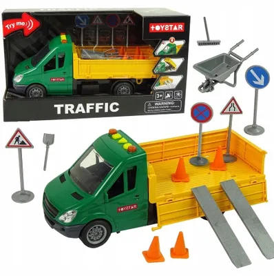 Produktbild von QULKI Traffic Straßenhilfe LKW Kipptransporter mit Lichtern