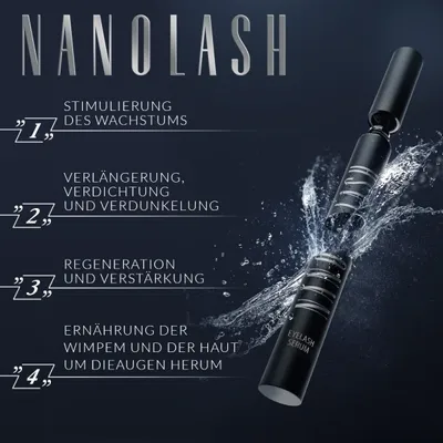 Produktbild von Wimpernserum Nanolash Serum 3 ml - Wimpern Booster dichte und schöne Wimpern