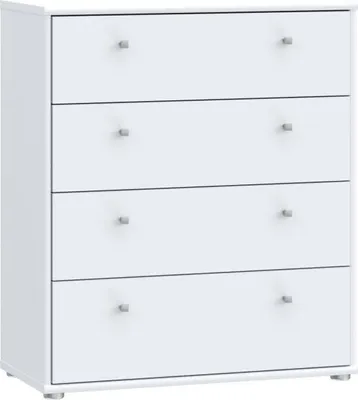 Obrázok produktu pre Kommode >Tembi< in Weiß - 73.7x85.5x34.8cm (BxHxT)