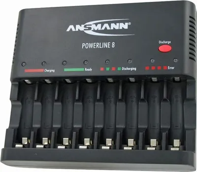 Produktbild von Ansmann Powerline 8 für 1-8 AA / AAA Akkus , ohne USB-Ladebuchse 1001-0006
