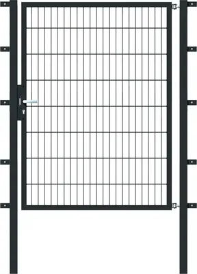Produktbild von Alberts Einzeltor Flexo mit Zubehör, zum Einbetonieren, anthrazit, Breite 125 cm, Höhe 160 cm