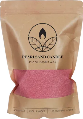 Produktbild von Kerzensand mit Dochten, 400 g Pink