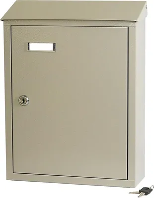 Produktbild von Briefkasten pd900, Grau, Metall, 29x10x38,5 cm, korrosionsgeschützt für den Außenbereich