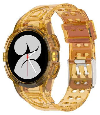 Produktbild von Für Samsung Galaxy Watch 5 40mm Silikon Uhrenarmband mit integriertem Gehäuse