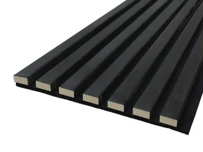 Zdjęcie produktu dla Lamel na czarnym filcu 265x30 cm, 7L , Dąb Palony Lakierowany