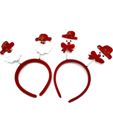 Obrázok produktu pre Čelenka - Tiara - Vianoce - Otec Vianoc - Vianočný stromček - Vianoce - Xmas - Sada 2 - Otec Vianoc Snehuliak