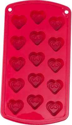 Zdjęcie produktu dla Westmark Silikon-Pralinenform »Herz«, rot 30212260