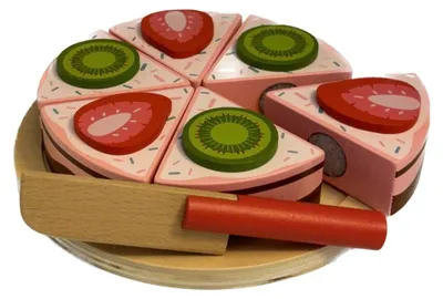 Productafbeelding van Aardbeientaart (speelgoed), 3 stuks