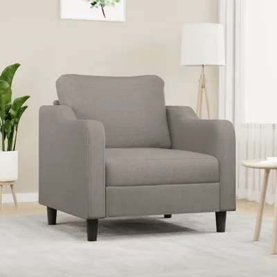 Obrázek produktu pro Maison Exclusive – Křeslo, barva taupe, rozměry 60 cm, potahová látka