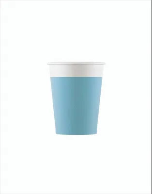 Produktbild von Pappbecher 200ml, türkis 8. Stk, kompostierbar