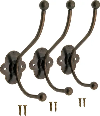 Produktbild von 'FUXXER® - Klassische Garderoben-Haken, Kleider-Haken, Hut-Haken, Eisen-Haken, Metall-Haken, Gusseise'