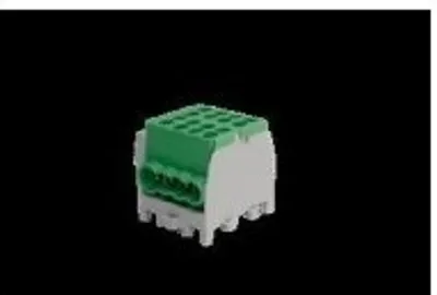 Obrázek produktu pro Pollmann svorkovnice pro odbočku hlavního vedení, 1pólová, 2x25mm² (vstup), 6x16mm² (výstup), 1 ks.