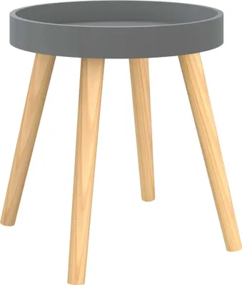 Obrázok produktu pre vidaXL Bočný stolík Grey 38x38x40 cm Borovicový masív