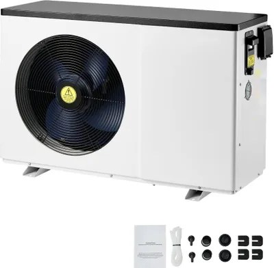 Produktbild von Elektrische Pool-Wärmepumpe - 3,22-15,25 kW - Energiesparend mit variabler Frequenz - Schwimmbad Heizung - Energieeffiziente Wärmepumpe