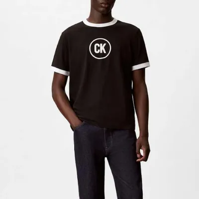 Obrázek produktu pro Calvin Klein LV04RF821GUB1, Triko, Dospělý, Muži, Černá, Kulatý límec, Krátký rukáv