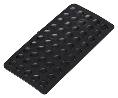 Produktbild von haggiy Elastikpuffer selbstklebend - halbkugelförmig, schwarz Ø 10 mm | Höhe: 3,0 mm (50 Stück)