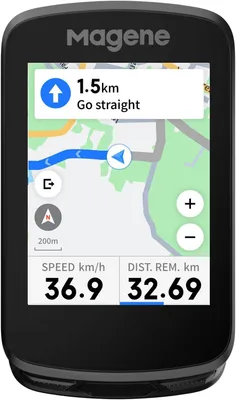 Productafbeelding van GPS fietscomputer met kaarten - 2,4 inch kleurentouchscreen - Wifi en Bluetooth