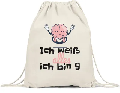 Produktbild von Ich Weiß Alles Ich Bin 9 Turnbeutel Gymsack Geschenkidee 9. Geburtstag Humorvoll Sarkastisch
