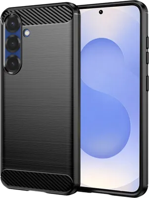 Zdjęcie produktu dla Techsuit Carbon Silicone etui na Samsung Galaxy S25 – czarne