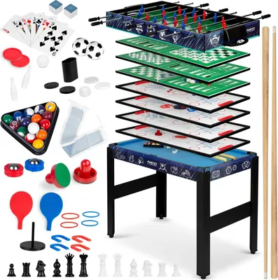 Immagine prodotto di Tavolo da gioco multifunzione 12in1 106x59x90 cm | NS-801 nero