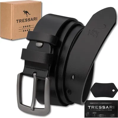 Imagen del producto de Cinturón para hombre Tressari con hebilla clásica, color Alovilig, talla única