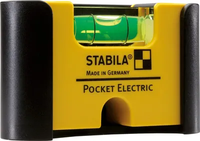 Obrázek produktu pro Mini vodováha kapesní elektrická 7cm SB Stabila, délka:7 cm, přesnost:1,0 mm/m