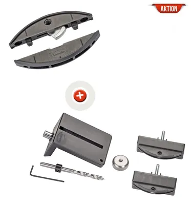 Produktbild von Lamello Clamex P-14 Starterkit (Karton mit 300 Paar inkl. Bohrlehre) | 145346S