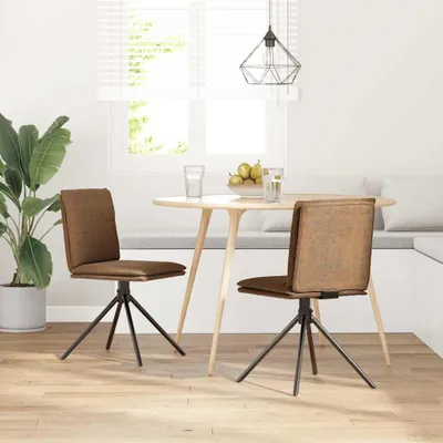 Immagine prodotto di vidaXL Sedia da pranzo in Similcuoio scamosciata marrone