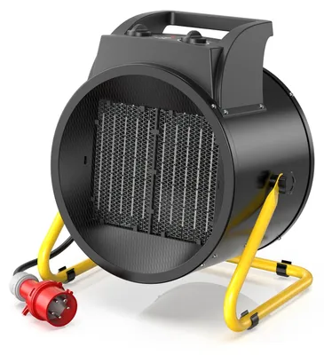 Obrázok produktu pre Elektrický ventilátorový ohrievač, 9000 W – keramický ohrev pre miestnosti do 80 m² – čierna farba