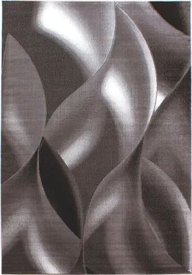 Productafbeelding van Tapijt, vloerkleed voor de woonkamer, bruin, 80x150 cm, abstract golvend design