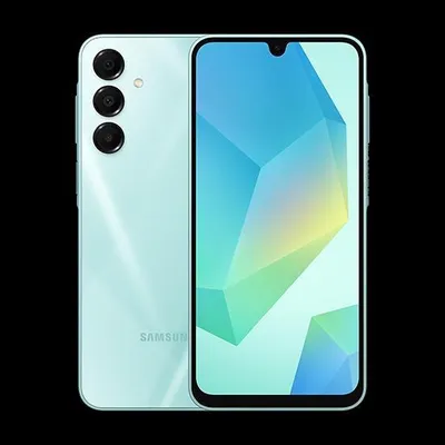 A product shot of a smartphone against a black background.