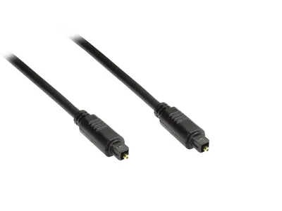 Produktbild von Anschlusskabel Toslink Stecker an Stecker, Ø 5mm, schwarz, 1,5m, Good Connections®