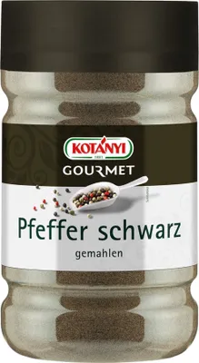 Produktbild von Pfeffer schwarz gemahlen 1200ccm von Kotanyi
