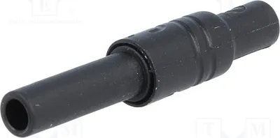 Produktbild von 1x Buchse 4mm Bananen schwarz 24A 1kVDC schraubbar 934096-100 Bananenbuchsen 4mm