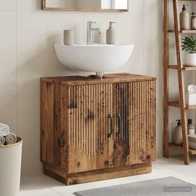 Obrázok produktu pre Maison Exclusive – Skrinka pod umývadlo HOORN, drevo s patinou, 59,5 x 31,5 x 56 cm