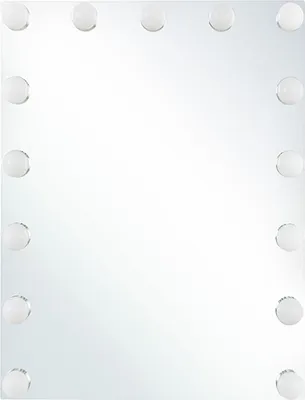 Produktbild von BELIANI Badspiegel Transparent  40 x 50 cm Eisen mit LED-Beleuchtung Rechteckig Modern