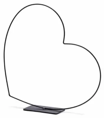 Productafbeelding van Decoratief Hart Frame Horizontaal Zwart 24 Cm